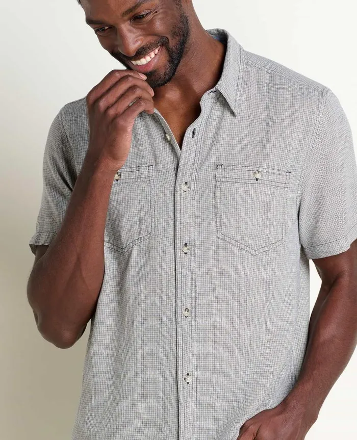 Men Shirts Toad and Co Honcho Short Sleeve Shirt Salt Ii