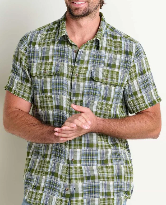 Men Shirts Toad and Co Patcher Shirt Chive
