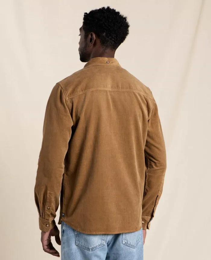 Men Shirts Toad and Co Scouter Cord Long Sleeve Shirt Honey Brown