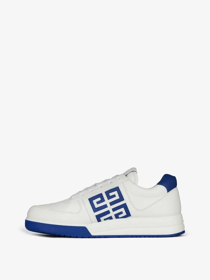 Men Sneakers Givenchy G4 Sneakers In Leather Whiteblue Men Sneakers Givenchy G4 Sneakers In Leather Whiteblue