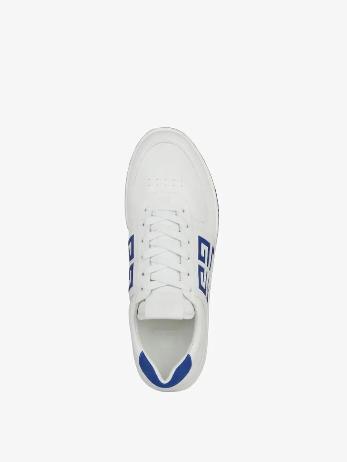 Men Sneakers Givenchy G4 Sneakers In Leather Whiteblue Men Sneakers Givenchy G4 Sneakers In Leather Whiteblue