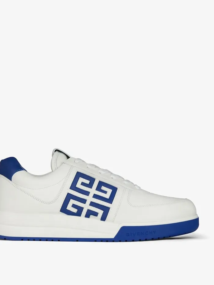 Men Sneakers Givenchy G4 Sneakers In Leather Whiteblue Men Sneakers Givenchy G4 Sneakers In Leather Whiteblue