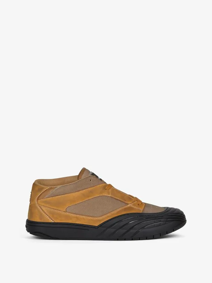 Men Sneakers Givenchy Skate Sneakers In Nubuck And Synthetic Fiber Beige