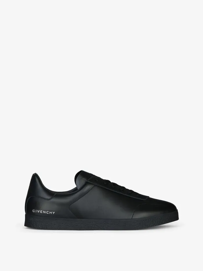 Men Sneakers Givenchy Town Sneakers In Leather Black