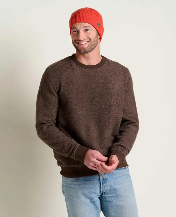 Men Sweaters Jackets and Layers Toad and Co Kennicott Crew Falcon Brown