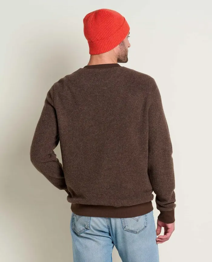 Men Sweaters Jackets and Layers Toad and Co Kennicott Crew Falcon Brown