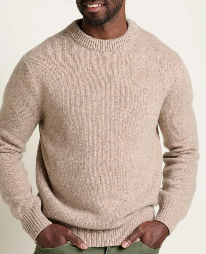 Men Sweaters Jackets and Layers Toad and Co Wilde Crew Sweater Honey Brown