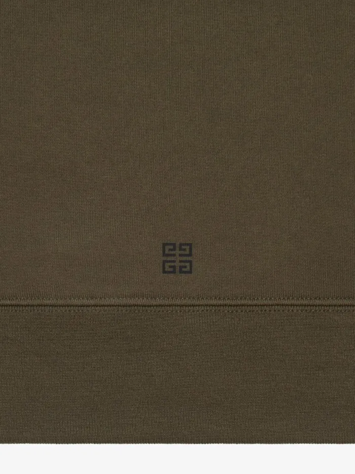 Men Sweatshirts and Hoodies Givenchy GIVENCHY Archetype Slim Fit Hoodie In Fleece Khaki
