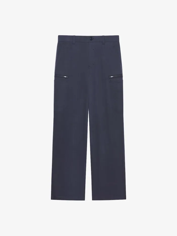 Men TShirts Givenchy Cargo Pants In Ozone Washed Poplin Medium Blue