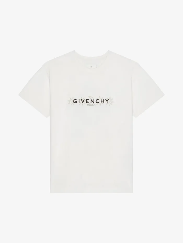 Men TShirts Givenchy GIVENCHY Reverse Tshirt In Cotton With Tarot Print Ivory