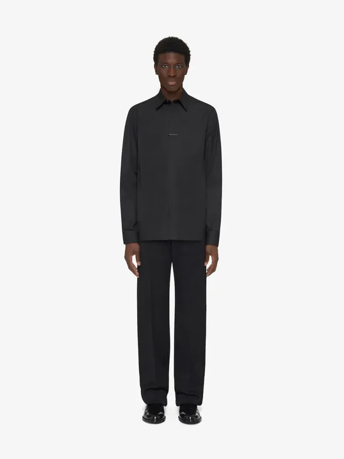Men TShirts Givenchy Shirt In Poplin Black