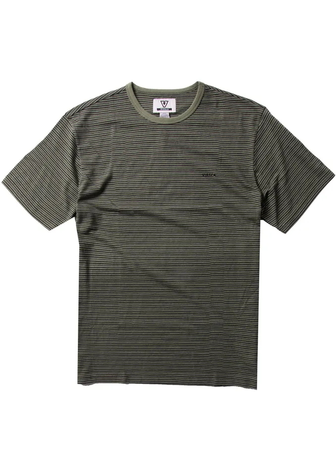 Men Trimmer Ss Tee Army Knit Tees Vissla
