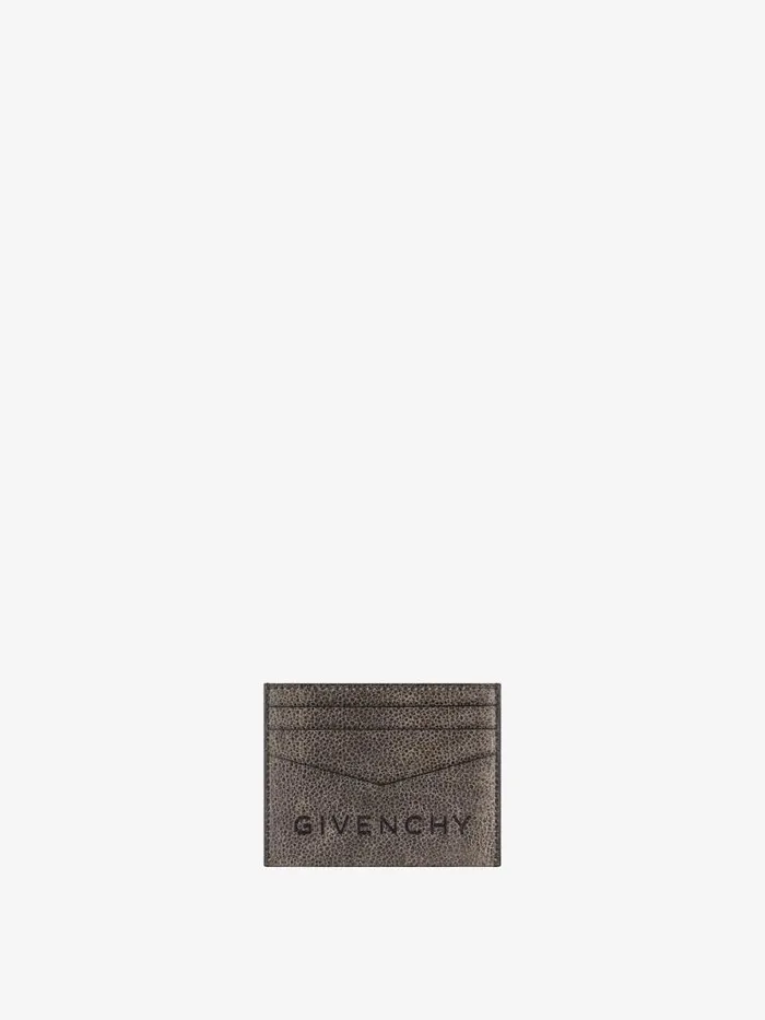 Men Wallets and Card Holders Givenchy GIVENCHY Card Holder In Crackled Leather Blackgrey Men Wallets and Card Holders Givenchy GIVENCHY Card Holder In Crackled Leather Blackgrey