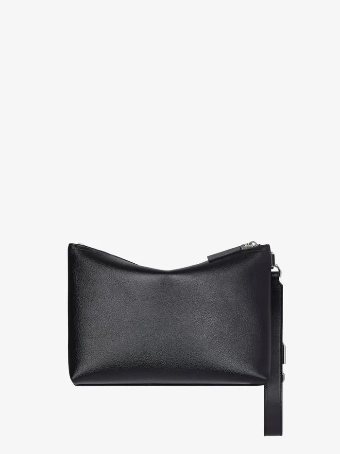 Men Wallets and Card Holders Givenchy Voyou Pouch In Grained Leather Black Men Wallets and Card Holders Givenchy Voyou Pouch In Grained Leather Black