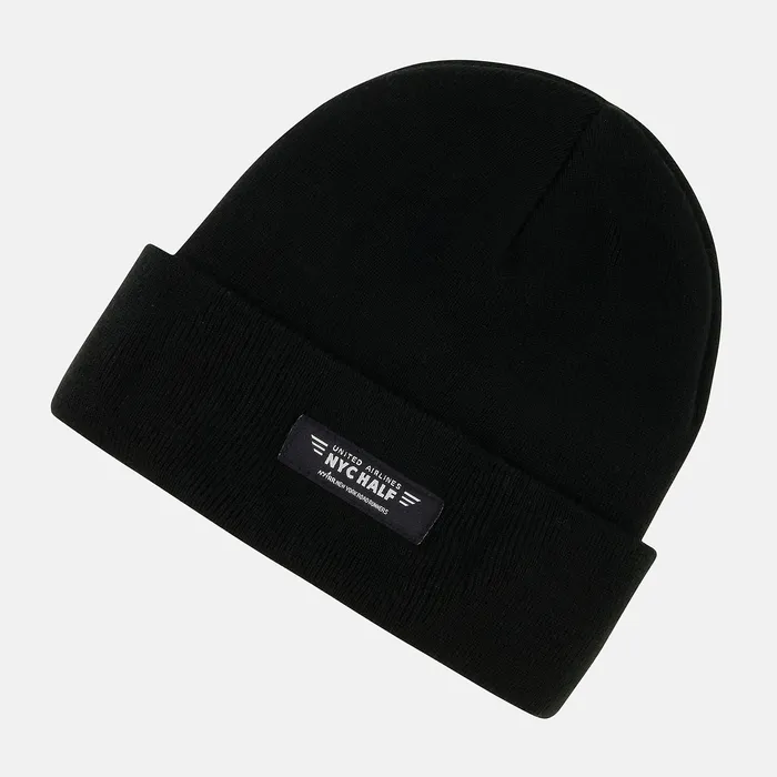 MenWomen United Half Knit Beanie BLACK Hats New Balance
