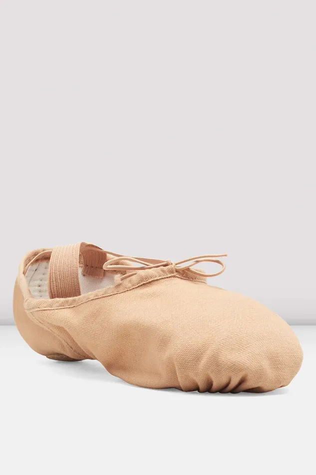 Mens Adult Bloch Mens Pump Canvas Ballet Shoes Light Sand Canvas