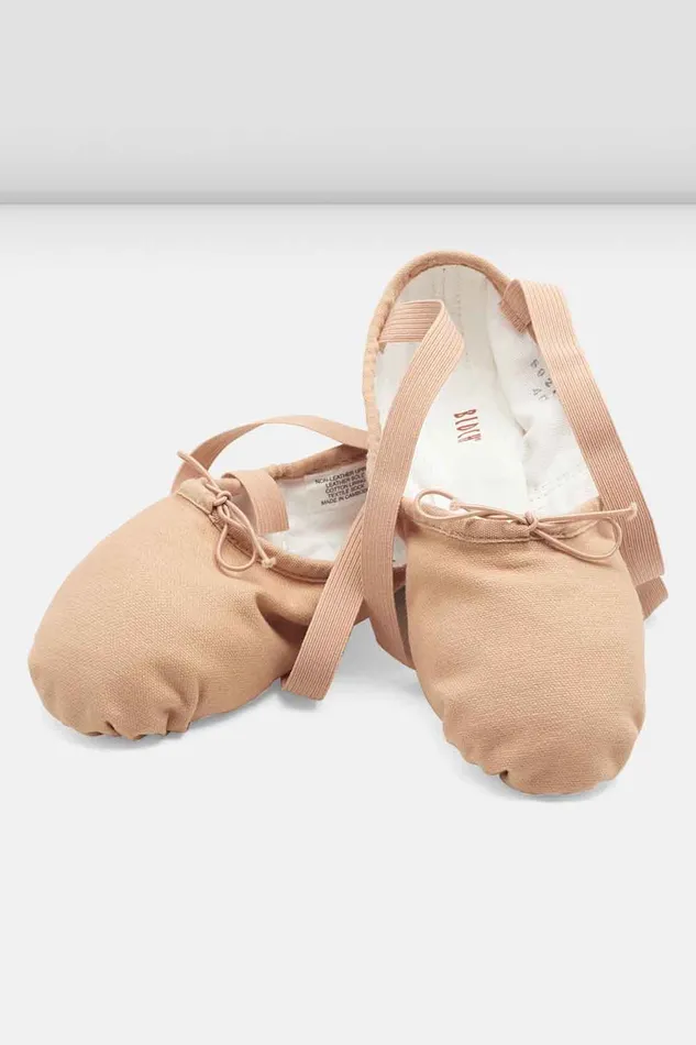 Mens Adult Bloch Mens Pump Canvas Ballet Shoes Light Sand Canvas