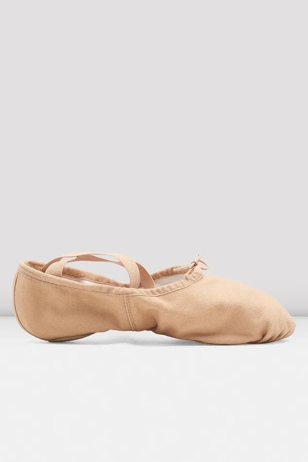 Mens Adult Bloch Mens Pump Canvas Ballet Shoes Light Sand Canvas