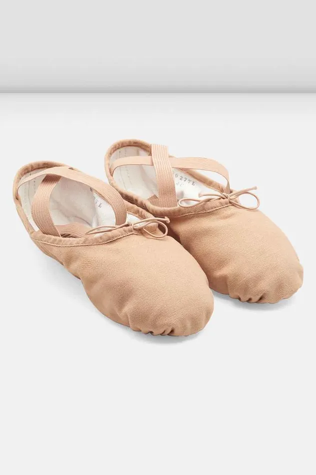 Mens Adult Bloch Mens Pump Canvas Ballet Shoes Light Sand Canvas