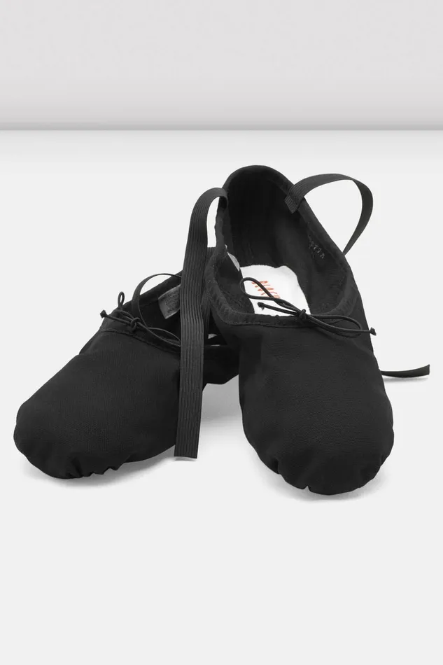Mens Bloch Adult Mens Pump Canvas Ballet Shoes Black Canvas