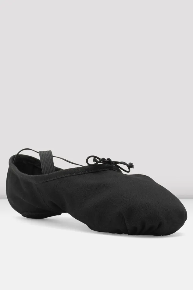 Mens Bloch Adult Mens Pump Canvas Ballet Shoes Black Canvas
