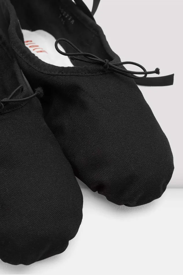 Mens Bloch Adult Mens Pump Canvas Ballet Shoes Black Canvas