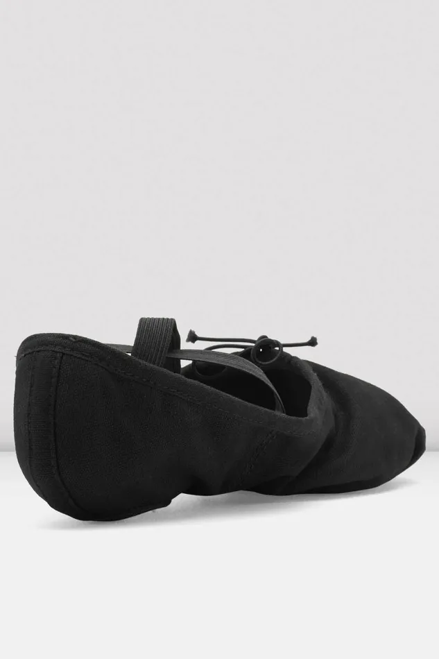 Mens Bloch Adult Mens Pump Canvas Ballet Shoes Black Canvas