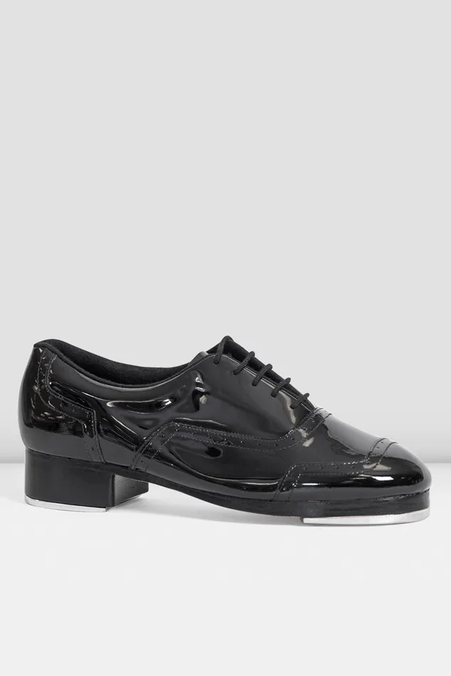 Mens Jason Samuels Smith Patent Tap Shoes Black Patent Adult Mens Bloch