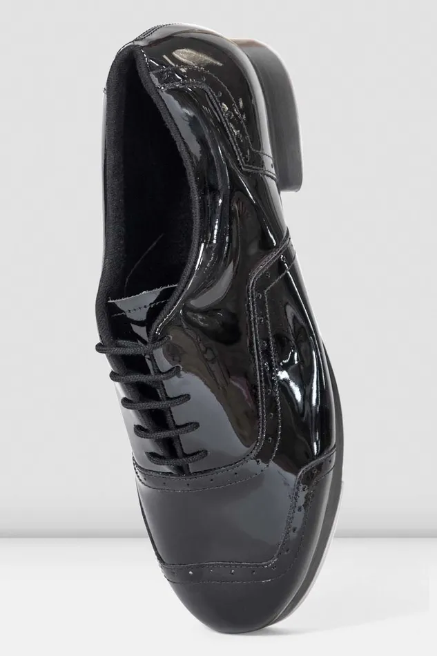 Mens Jason Samuels Smith Patent Tap Shoes Black Patent Adult Mens Bloch