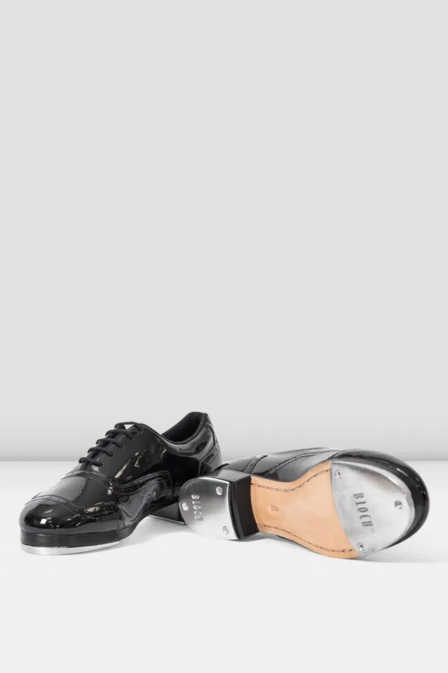 Mens Jason Samuels Smith Patent Tap Shoes Black Patent Adult Mens Bloch