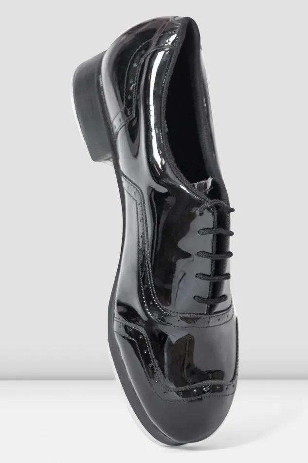 Mens Jason Samuels Smith Patent Tap Shoes Black Patent Adult Mens Bloch