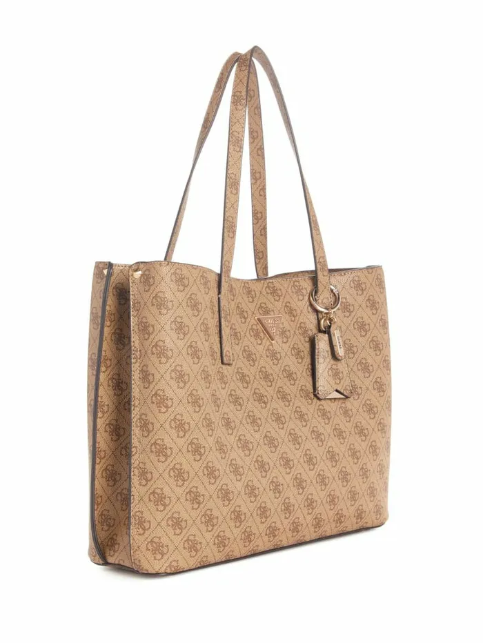 Meridian Quattro G Girlfriend Tote Latte Logo Handbags GUESS Women Meridian Quattro G Girlfriend Tote Latte Logo Handbags GUESS Women