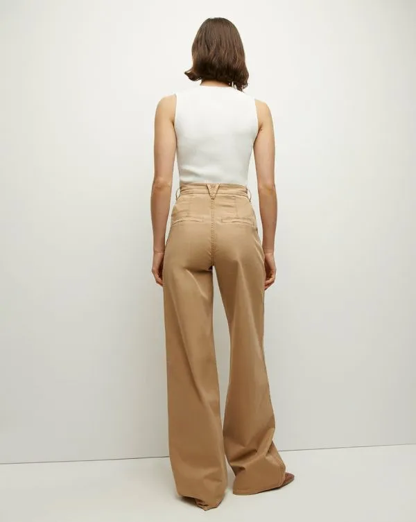 Mia Pleated WideLeg Pant Khaki Women Veronica Beard Pants Mia Pleated WideLeg Pant Khaki Women Veronica Beard Pants