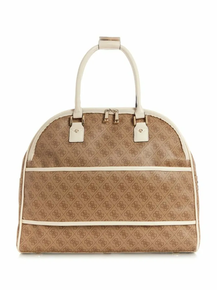 Mildred Quattro G Deluxe Dome Bag Latte WomenMen Luggage and Travel Bags GUESS Mildred Quattro G Deluxe Dome Bag Latte WomenMen Luggage and Travel Bags GUESS