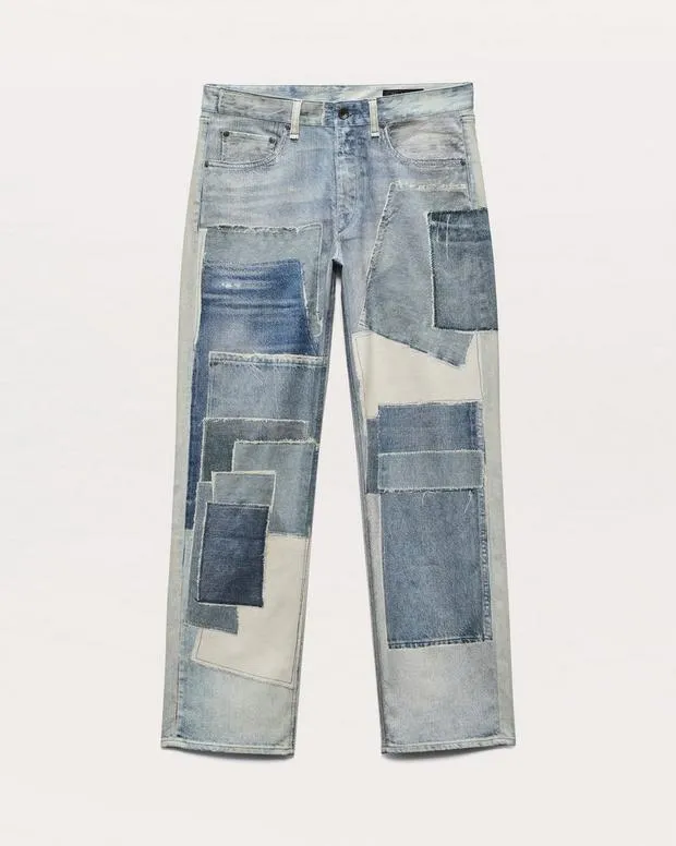 MiramarFit 4 8211 StraightJeans Miramar Canvas Fit 4 Pants ElmontPatchwork PrintWonderland 8211 rag and bone Men