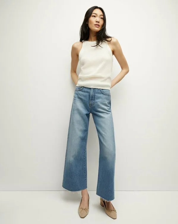 Myrick Cashmere Tank Ivory Women Veronica Beard Tops Myrick Cashmere Tank Ivory Women Veronica Beard Tops