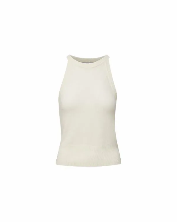 Myrick Cashmere Tank Ivory Women Veronica Beard Tops Myrick Cashmere Tank Ivory Women Veronica Beard Tops
