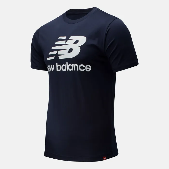 NB Essentials Stacked Logo Tee ECLIPSE Men Shirts New Balance NB Essentials Stacked Logo Tee ECLIPSE Men Shirts New Balance
