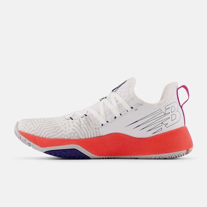 New Balance FuelCell Trainer White with Magenta Pop and Electric Red Women Training