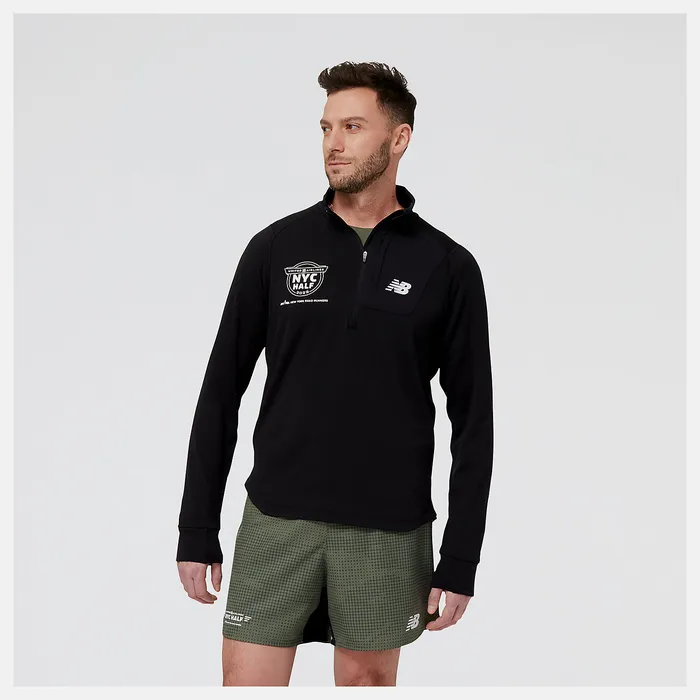 New Balance Hoodies and Sweatshirts Men United Airlines NYC Half NB Heat Grid Half Zip BLACK New Balance Hoodies and Sweatshirts Men United Airlines NYC Half NB Heat Grid Half Zip BLACK
