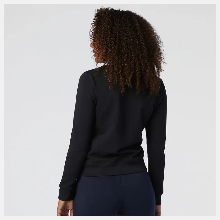 New Balance Hoodies and Sweatshirts Women NB Essentials Crew Fleece BLACK New Balance Hoodies and Sweatshirts Women NB Essentials Crew Fleece BLACK