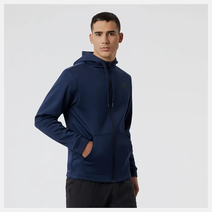 New Balance Jackets and Vests Men Tenacity Performance Fleece Full Zip Hoodie NATURAL INDIGO New Balance Jackets and Vests Men Tenacity Performance Fleece Full Zip Hoodie NATURAL INDIGO