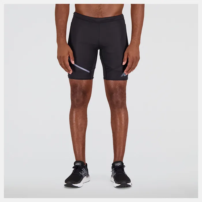 New Balance Shorts Men Q Speed 9 Inch 12 Tight BLACK