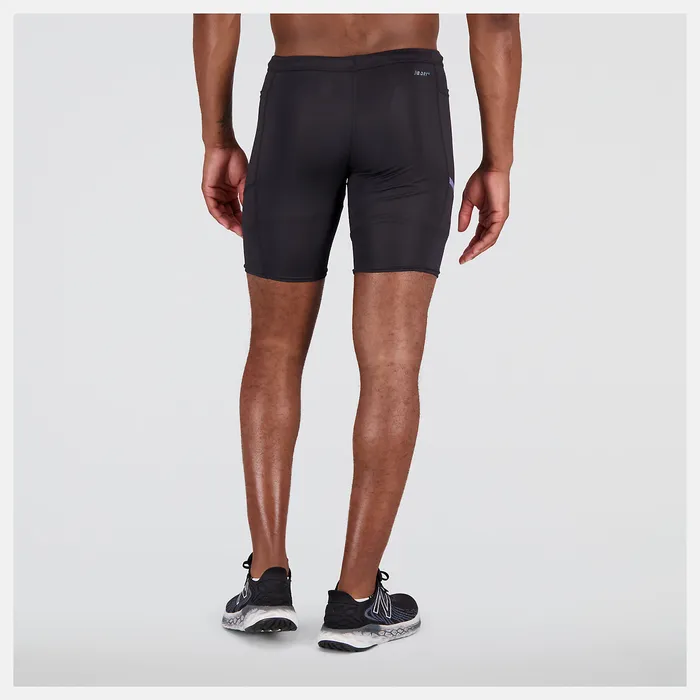 New Balance Shorts Men Q Speed 9 Inch 12 Tight BLACK New Balance Shorts Men Q Speed 9 Inch 12 Tight BLACK