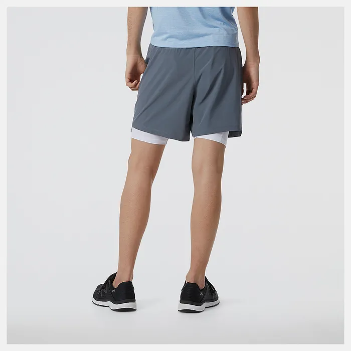 New Balance Shorts Men RWTech 7 Inch 2in1 Short LEAD