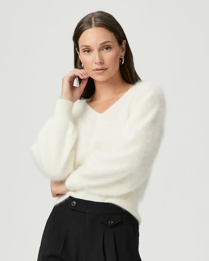 Opaline Sweater 8211 Ivory Cashmere Women Sweaters and Sweatshirts PAIGE