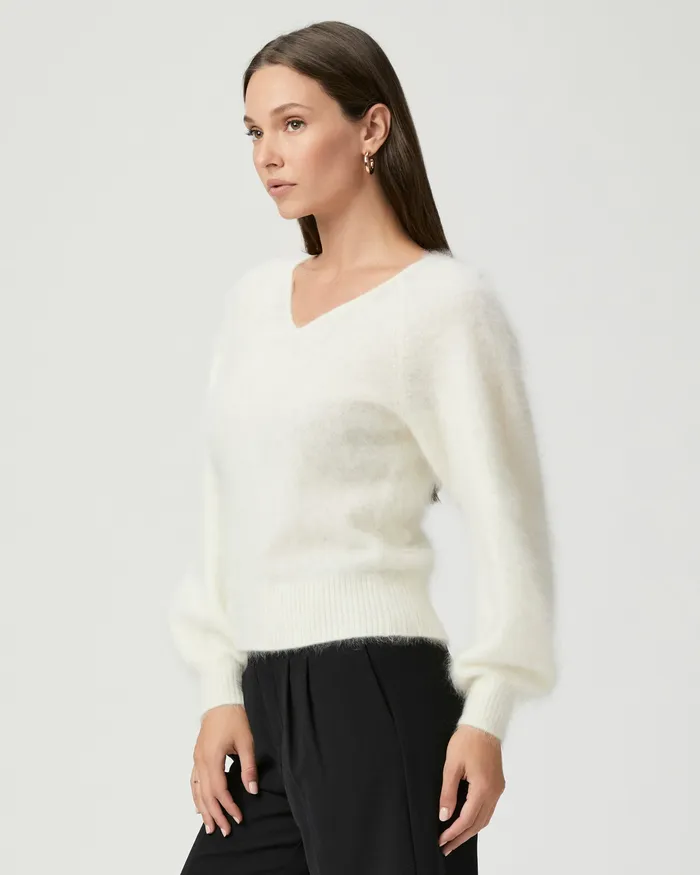 Opaline Sweater 8211 Ivory Cashmere Women Sweaters and Sweatshirts PAIGE