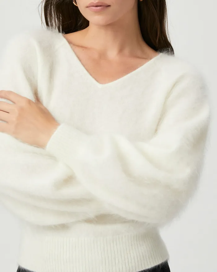 Opaline Sweater 8211 Ivory Cashmere Women Sweaters and Sweatshirts PAIGE