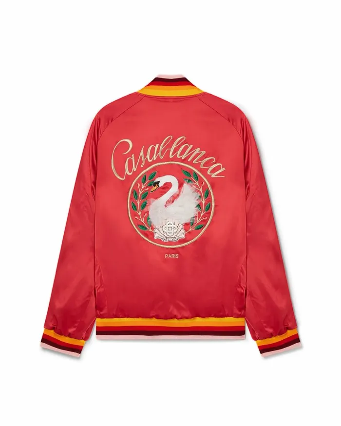 Outerwear Men Casablanca Paris Embleme De Cygne Souvenir Jacket