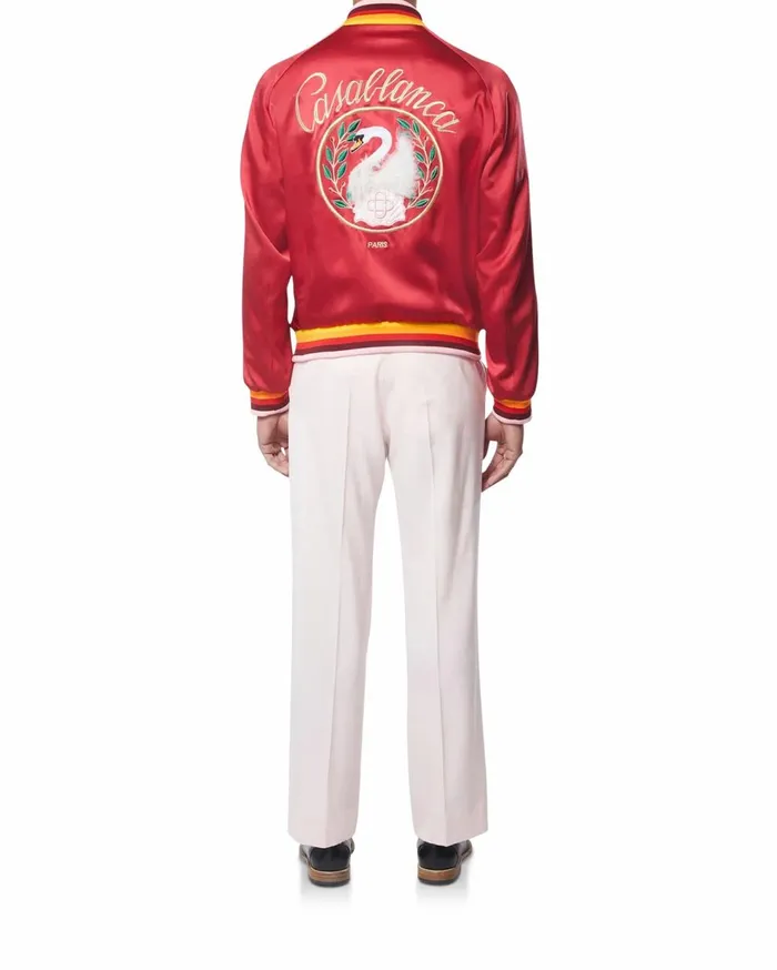 Outerwear Men Casablanca Paris Embleme De Cygne Souvenir Jacket